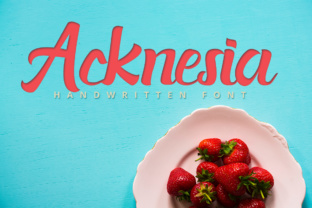 Acknesia Font Review: Bold Hand Lettered Script for Brand Design