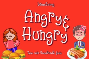 Angry Hungry Font for Editorial Design