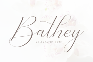Bathey Modern Calligraphy Typeface for Web Design