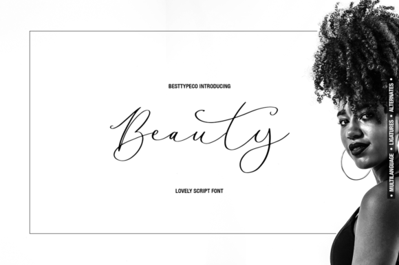 Beauty Lady: A Handcrafted Script Font for Thoughtful Makers