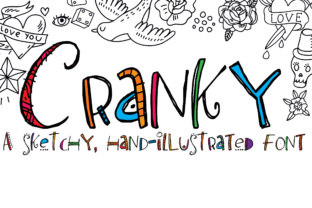 Cranky Font: Hand-Drawn Branding