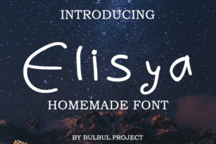 Elisya: A Handmade Script Font for Modern Web Design