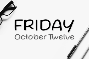 Friday October Twelve: A Simple Modern Typeface for Branding