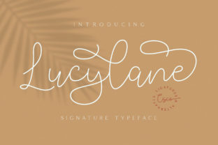 Lucylane: A Free-Flowing Script Typeface for Editorial Design