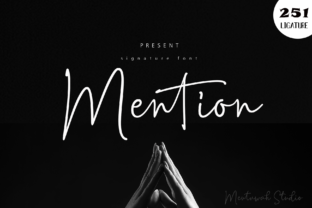 Mention Font: A Modern Script for Handmade Labels and Packaging