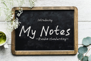 My Notes: A Handwritten Font for Editorial Design
