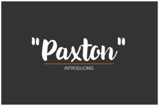 Paxton: A Handwritten Script Font That Brings Personality to Web Design