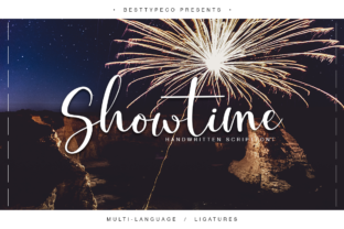 Showtime: A Handmade Calligraphy Font That Lifts Campaign Messaging