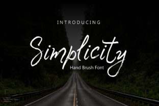 Simplicity Font: A Dirty Brush Typeface for Brand Design