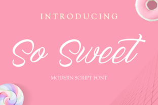 So Sweet: A Handwritten Font for Elegant Design