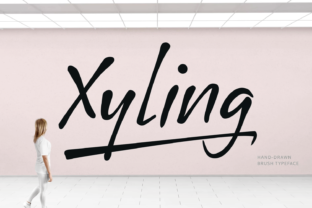 Xyling: A Hand-Drawn Brush Font for Handmade Product Designers